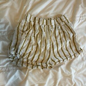 Yellow stripped shorts